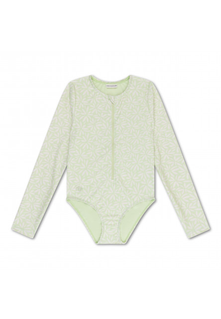 Plavky s dlhým rukávom s UPF 50+ Green Matcha