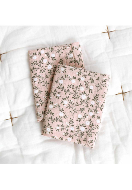Mušelínové plienky, blossom - dusty pink - 2 ks
