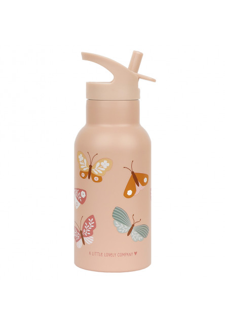 antikorová fľaša na pitie, 350 ml - motýliky
