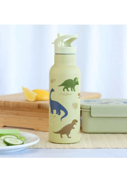 antikorová fľaša na pitie, 500 ml - dinosaury