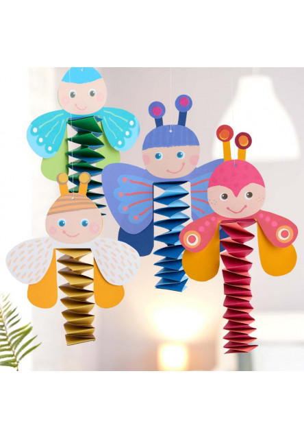 Craft Kit Kreatívna sada Prvé skladanie Chrobáčiky a Motýle závesná dekorácia