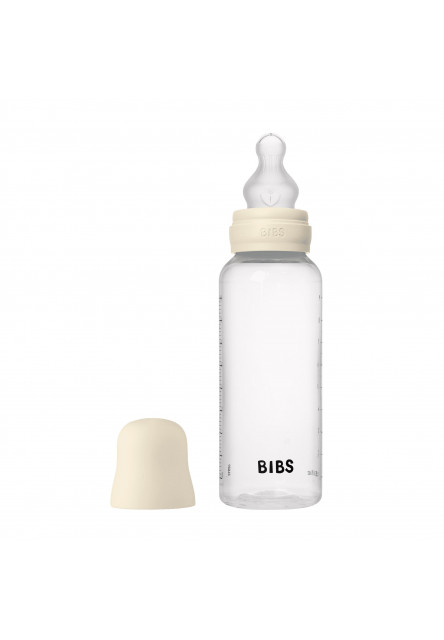 Antikoliková fľaša so silikónovým cumlíkom 270ml (Ivory)