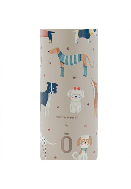 Termofľaša 600 ml Dogs Taupe