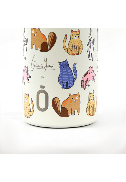 Termofľaša 600 ml Cats White