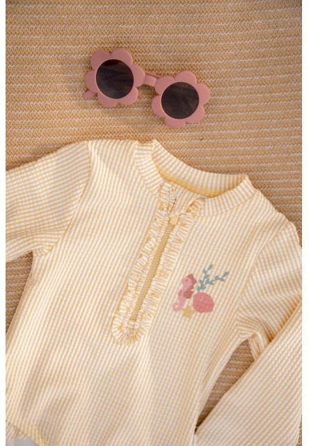 Plavky dlhý rukáv Ocean Treasures Yellow veľ. 74/80