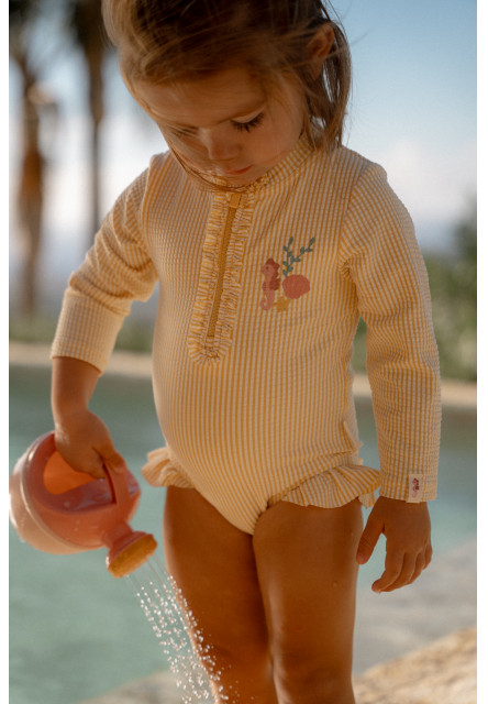 Plavky dlhý rukáv Ocean Treasures Yellow veľ. 86/92