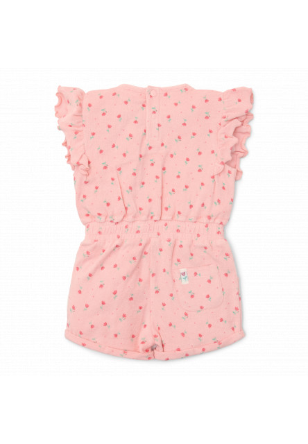 Overal letný Sunny Flowers Blush Pink veľ. 74/80