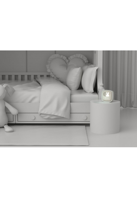 Budík a nočné svetlo MOB Billy Clock and light - grey