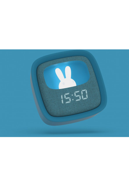Budík a nočné svetlo MOB Billy Clock and light - dark blue