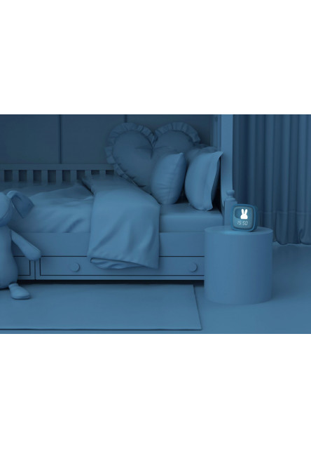 Budík a nočné svetlo MOB Billy Clock and light - dark blue