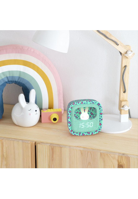 Budík a nočné svetlo MOB Billy Clock and light - Leopard - Limited Edition