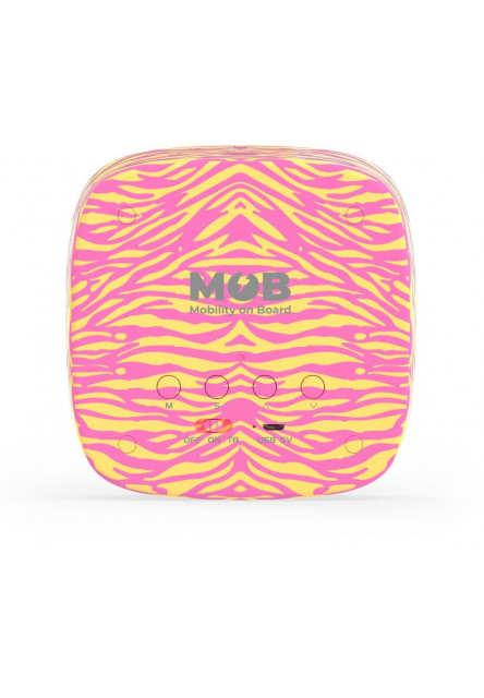 Budík a nočné svetlo MOB Billy Clock and light - Pink Zebra - Limited Edition