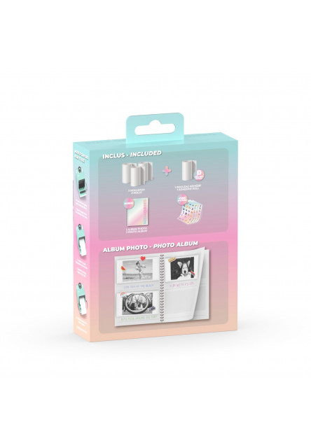 Doplnková sada k Pixiprintu MOB - Creative Recharge Kit: Memory Booklet + 4 Paper Rolls (3 classical + 1 sticker)
