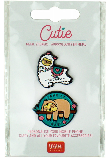 Súprava samolepiek Legami Cutie - Set Of 2Metal Stickers - Take It Easy