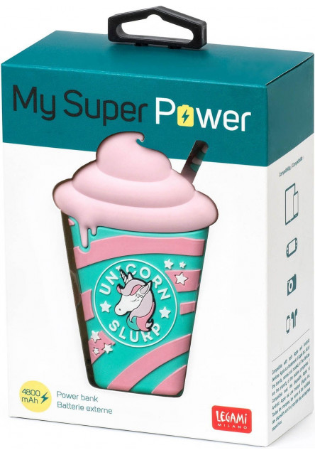Detská powerbanka Legami 4800 mAh - unicorn milkshake