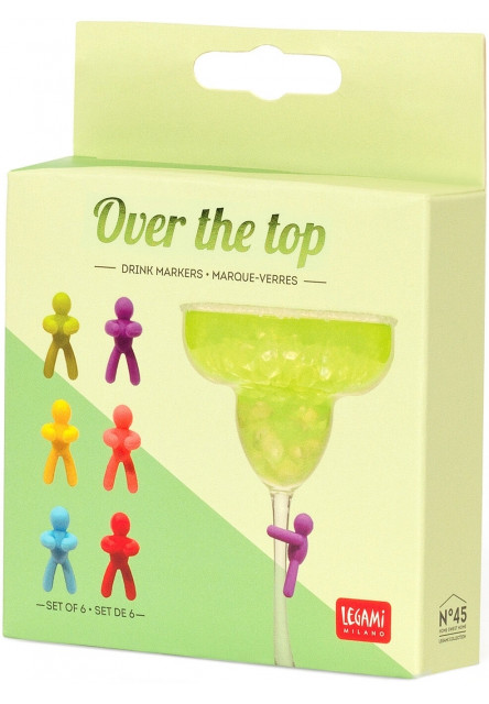 Značky na poháre Legami Drink markers - over the top