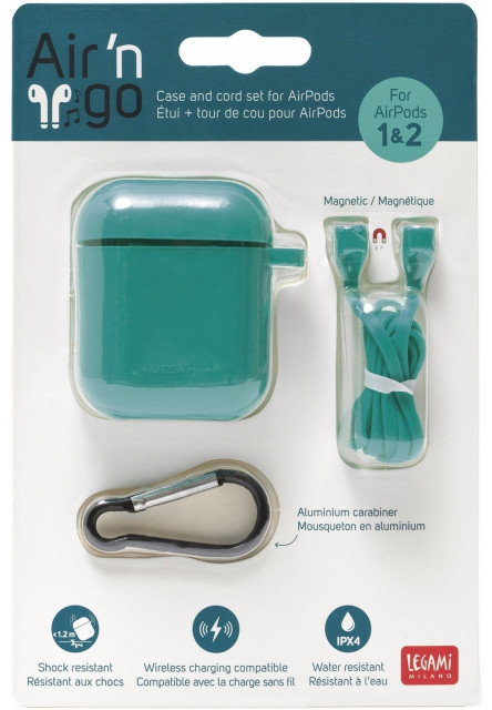 Puzdro na slúchadlá Legami Kit airpod 1-2 case - turquoise