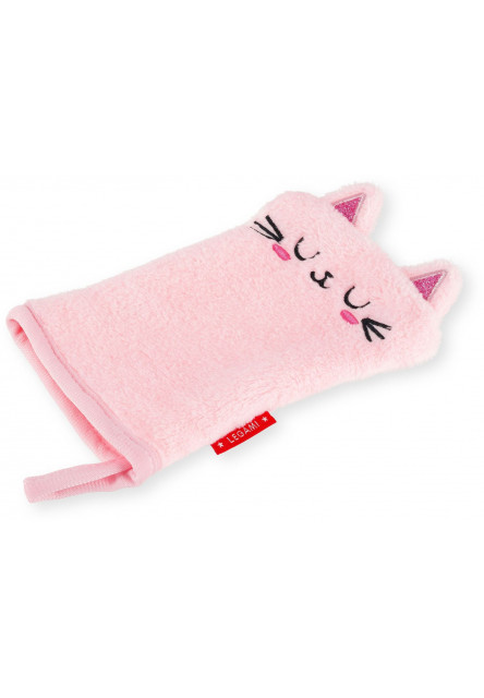 Žinka na tvár Legami Make-Up Remover Glove - Goodbye Makeup! - Kitty