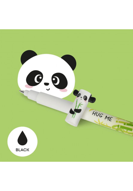 Gumovacie pero Legami Erasable Gel Pen - Erasable Pen - Panda - Black Ink