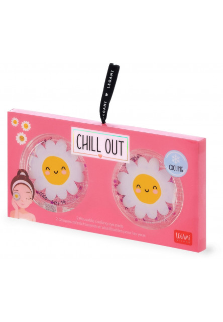 Chladiace vankúšiky Legami Chill Out - 2 Reusable Cooling Eye Pads - Daisy