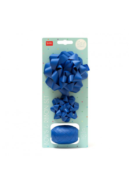 Súprava mašlí a stuh Legami Bows And Ribbon Set - Blue