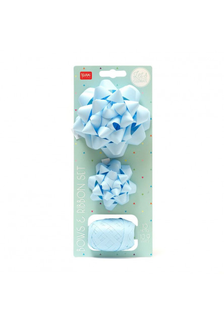 Súprava mašlí a stuh Legami Bows And Ribbon Set - Light Blue