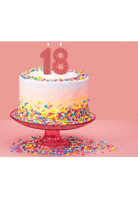 Narodeninová sviečka na tortu Legami Maxi Cake Candle - Maxi Candle - Pink - 3
