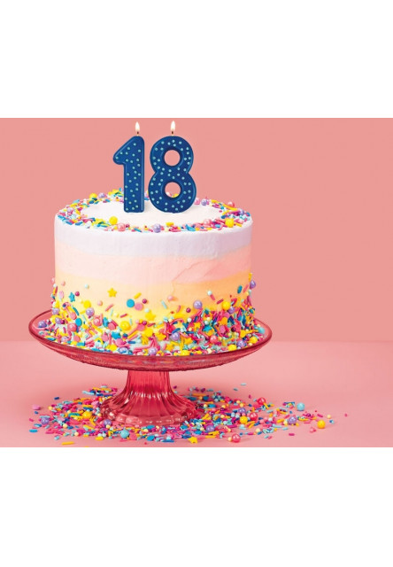 Narodeninová sviečka na tortu Legami Maxi Cake Candle - Maxi Candle - Blue - 0