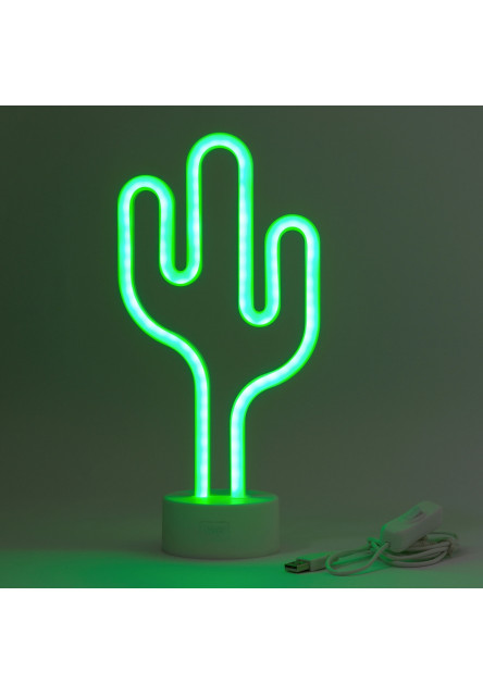 Ľad lampička Legami It'S A Sign - Neon Effect Led Lamp - Cactus