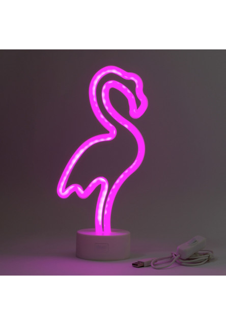 Ľad lampička Legami It'S A Sign - Neon Effect Led Lamp - Flamingo