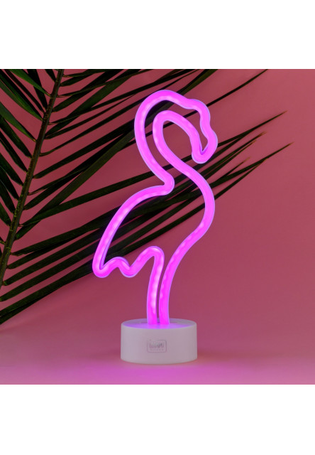 Ľad lampička Legami It'S A Sign - Neon Effect Led Lamp - Flamingo