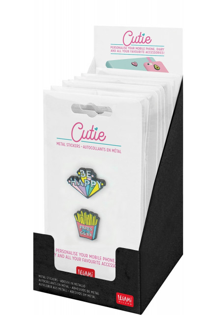 Súprava samolepiek Legami Cutie - Set Of 2 Met al Stickers - Be Happy