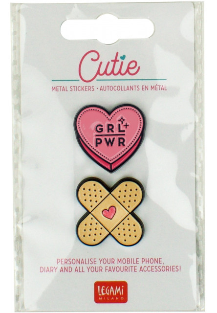 Súprava samolepiek Legami Cutie - Set Of 2Metal Stickers - Grl Pwr