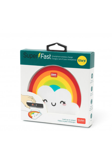 Bezdrôtová nabíjačka Legami Super Fast - Wireless Charger - Rainbow