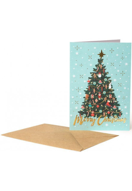 Vianočné prianie Legami Christmas Greeting Cards - 11,5X17 - Xmas Tree