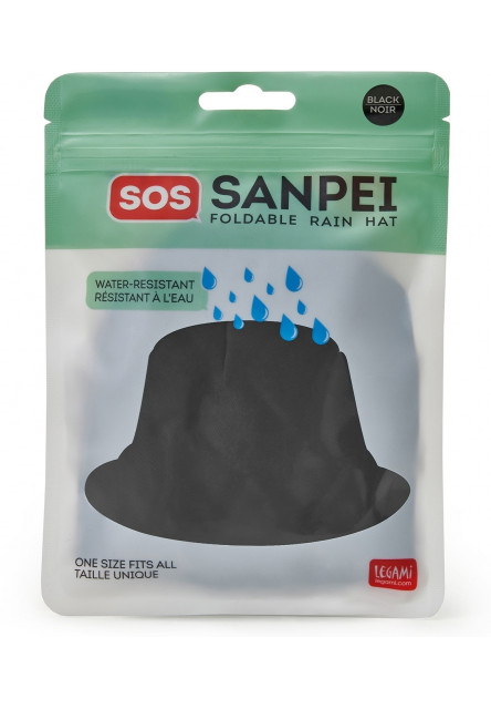 Klobúk do dažďa Legami Sos Sanpei Foldable Rain Hat - Black