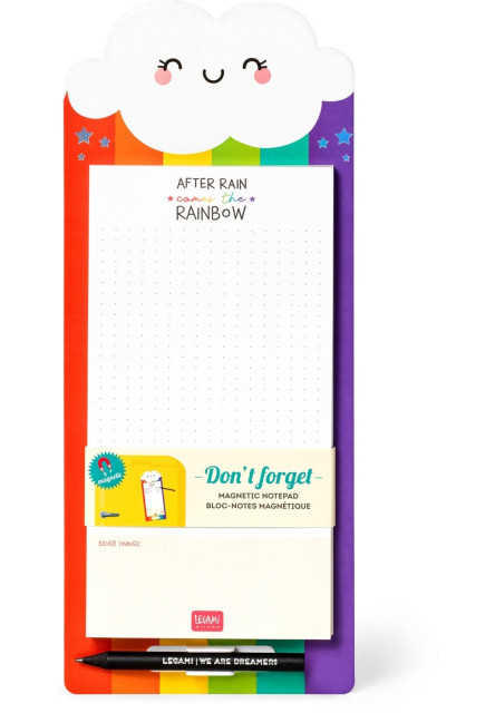 Magnetický odtrhávací blok Legami Nechcem Forget - Magnetic Notepad - Rainbow