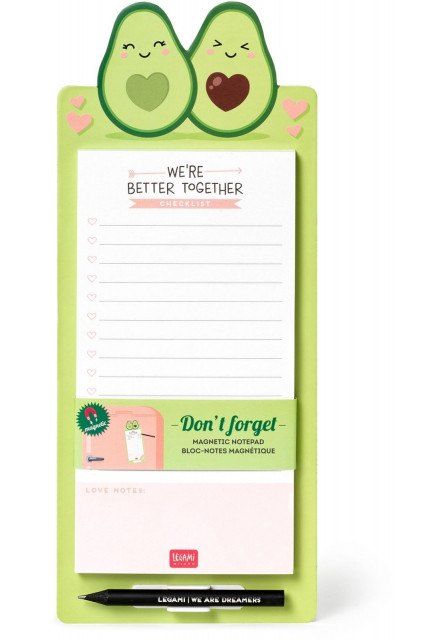Magnetický odtrhávací blok Legami Nechcem Forget - Magnetic Notepad - Avocado