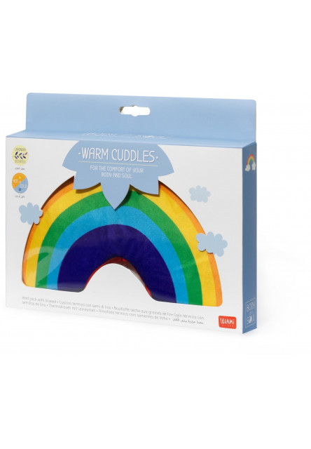 Hrejivý vankúšik Legami Warm Cuddels - Heat Pack - Rainbow
