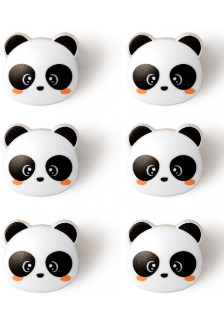 Súprava štipcov na vrecká Legami Set Of 6 Bag Clips - Bag Clips - Panda