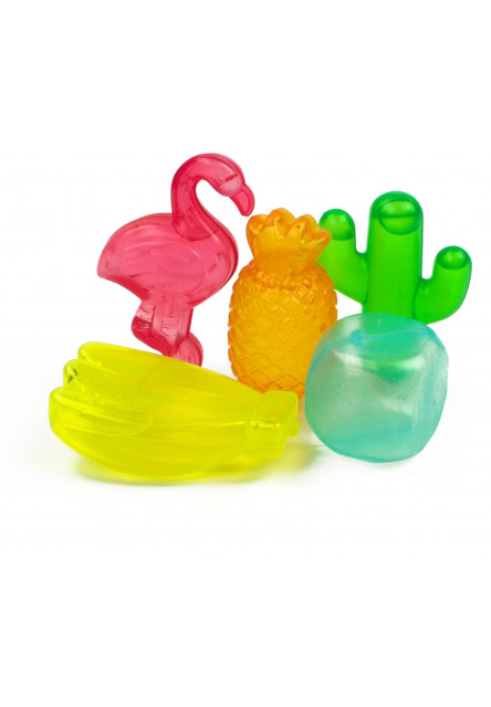 Znovupoužiteľné kocky ľadu Legami Reusable Ice Cubes - Multicolor - Tropical