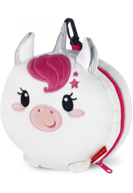 Cestovný vankúšik s maskou na spanie Legami Travel Pillow With Sleep Mask - My Travel Buddy - Unicorn