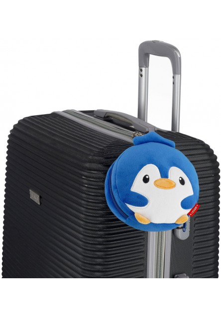 Cestovný vankúšik s maskou na spanie Legami Travel Pillow With Sleep Mask - My Travel Buddy - Penguin