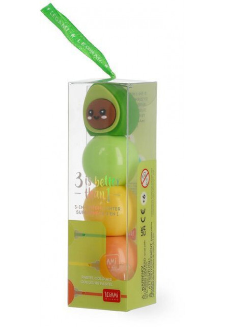 Zvýrazňovač 3 v 1 3-In-1 Highlighter Legami - Avocado
