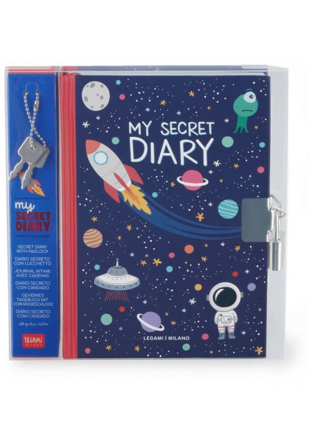 Denník na zámok Legami My Secret Diary - Space