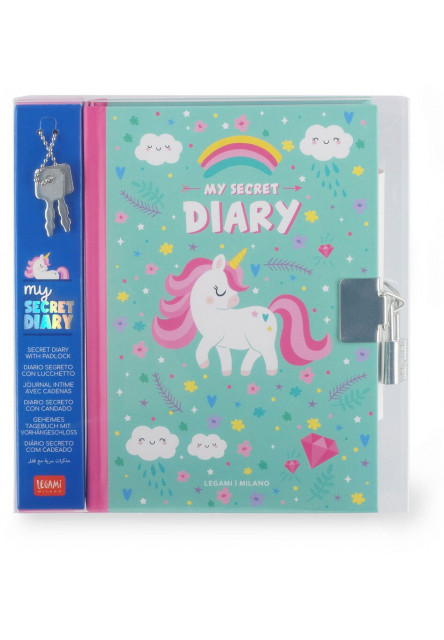 Denník na zámok Legami My Secret Diary - Unicorn