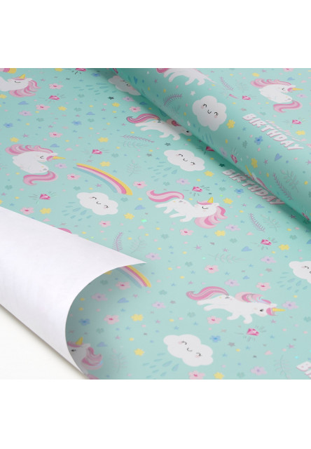 Baliaci papier Legami Wrapping Paper - Unicorn