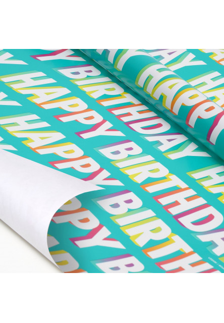 Baliaci papier Legami Wrapping Paper - Happy Birthday