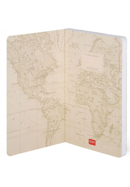 Zápisník Legami Photo Notebook - Medium Lined - Travel