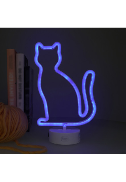 Ľad lampička Legami It'S A Sign - Neon Effect Led Lamp - Kitty